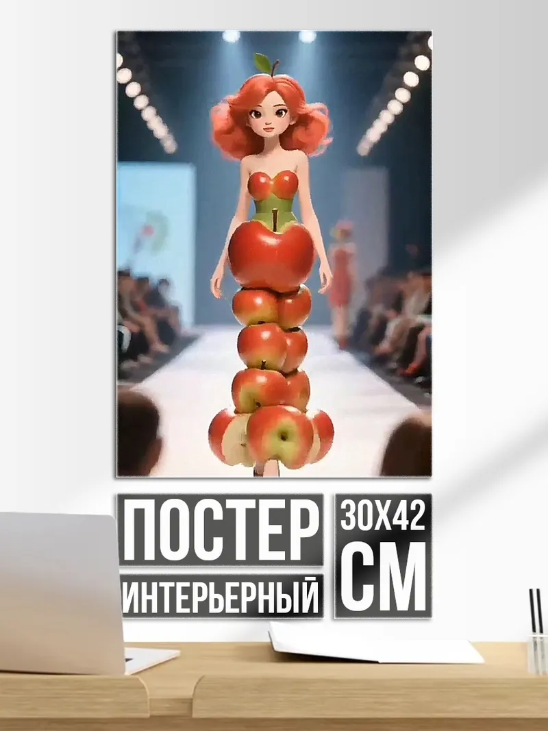 Постер Яблочная принцесса мода
