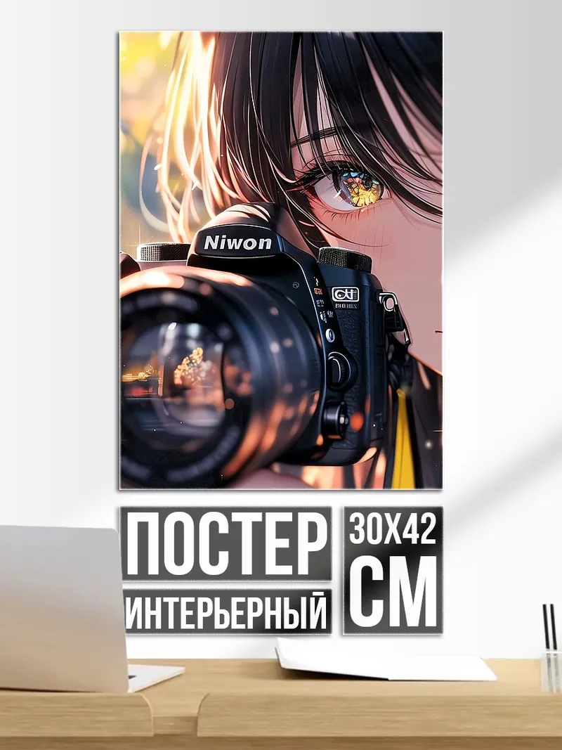 Постер Девушка с камерой