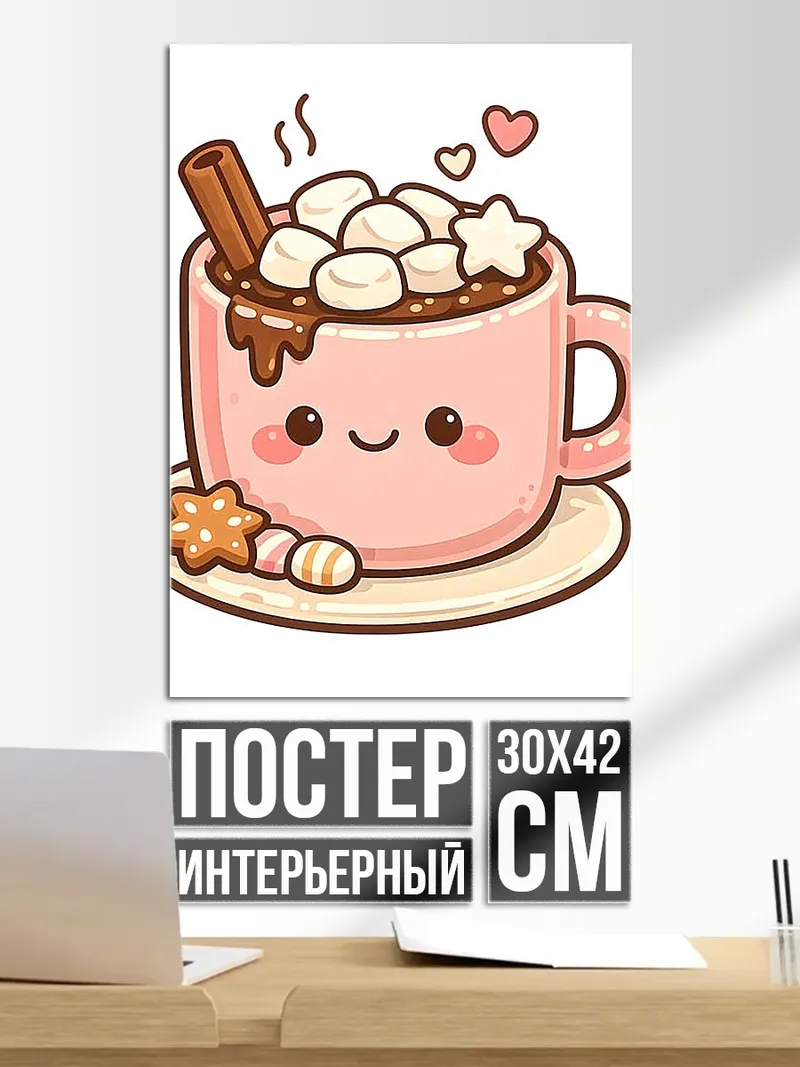 Постер Какао с маршмеллоу