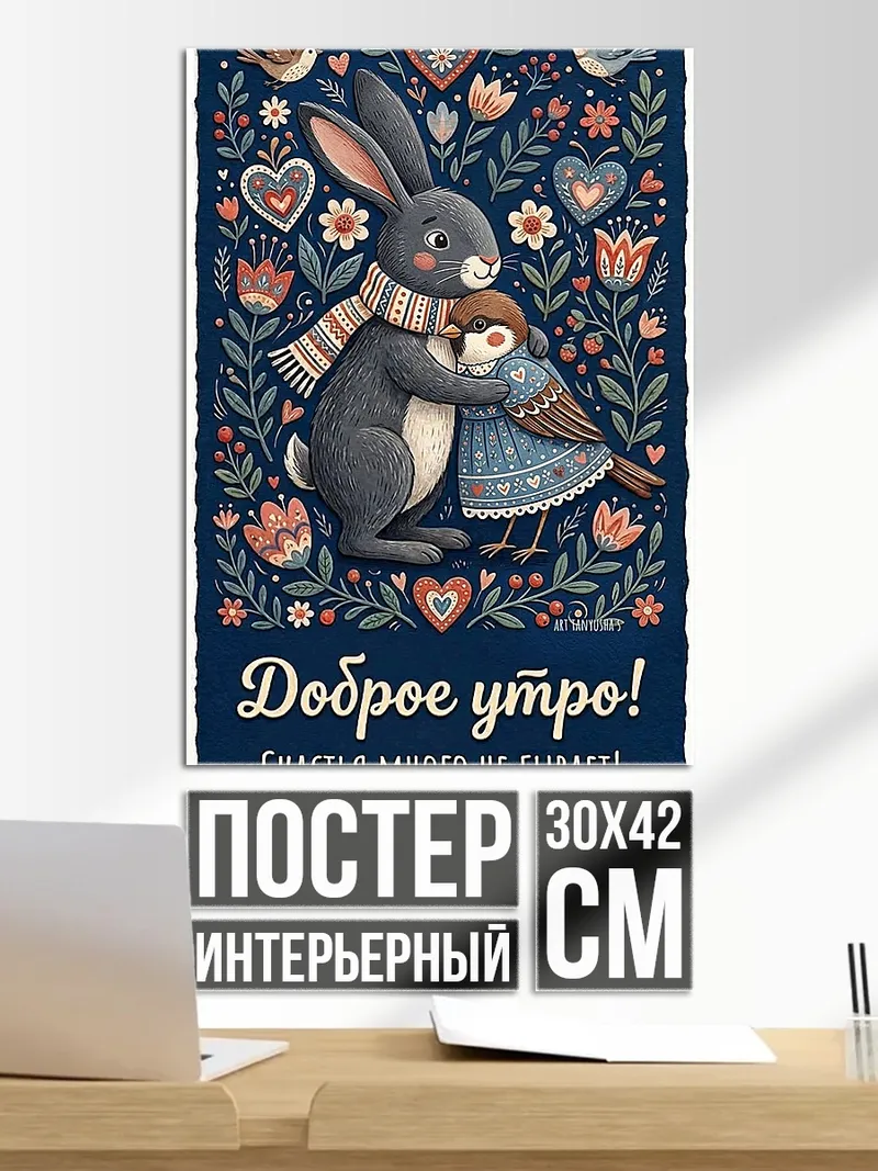 Постер Доброе утро заяц