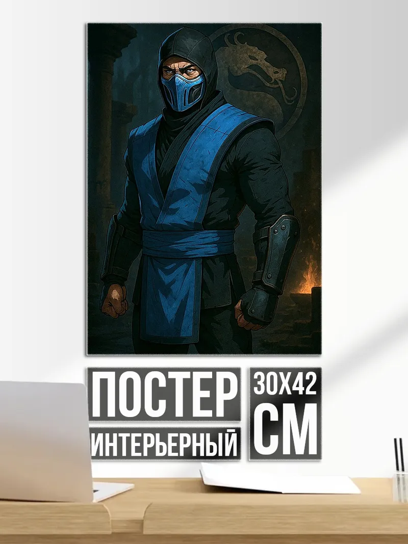 Постер Саб-Зиро Мортал Комбат