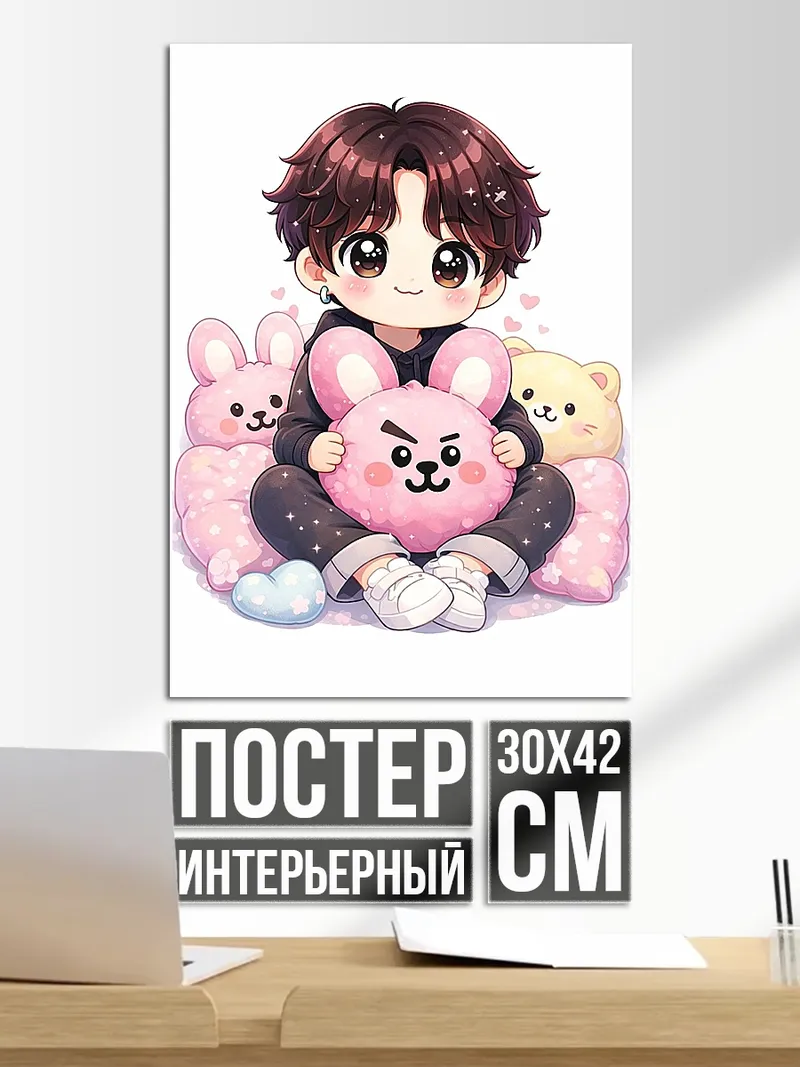 Постер Чиби персонаж с игрушками