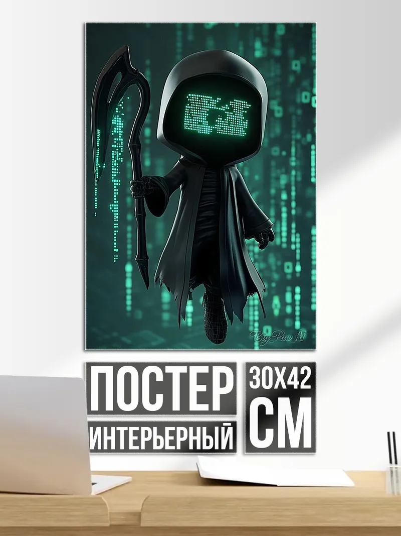 Постер Киберпанк жнец
