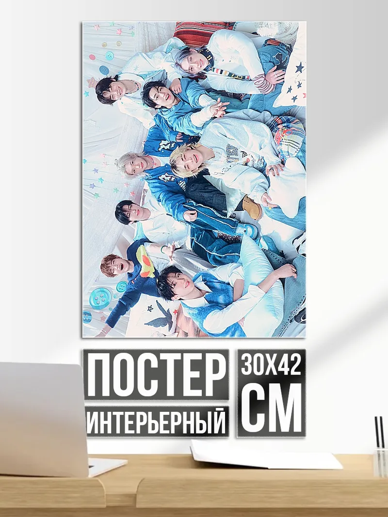 Постер BTS группа парней