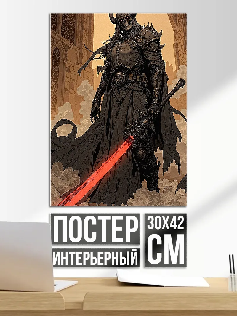 Постер Рыцарь смерти с мечом