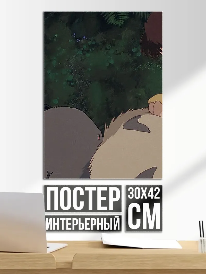 Постер Девочка и Тоторо