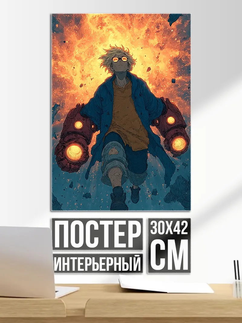 Постер Парень с огненными руками