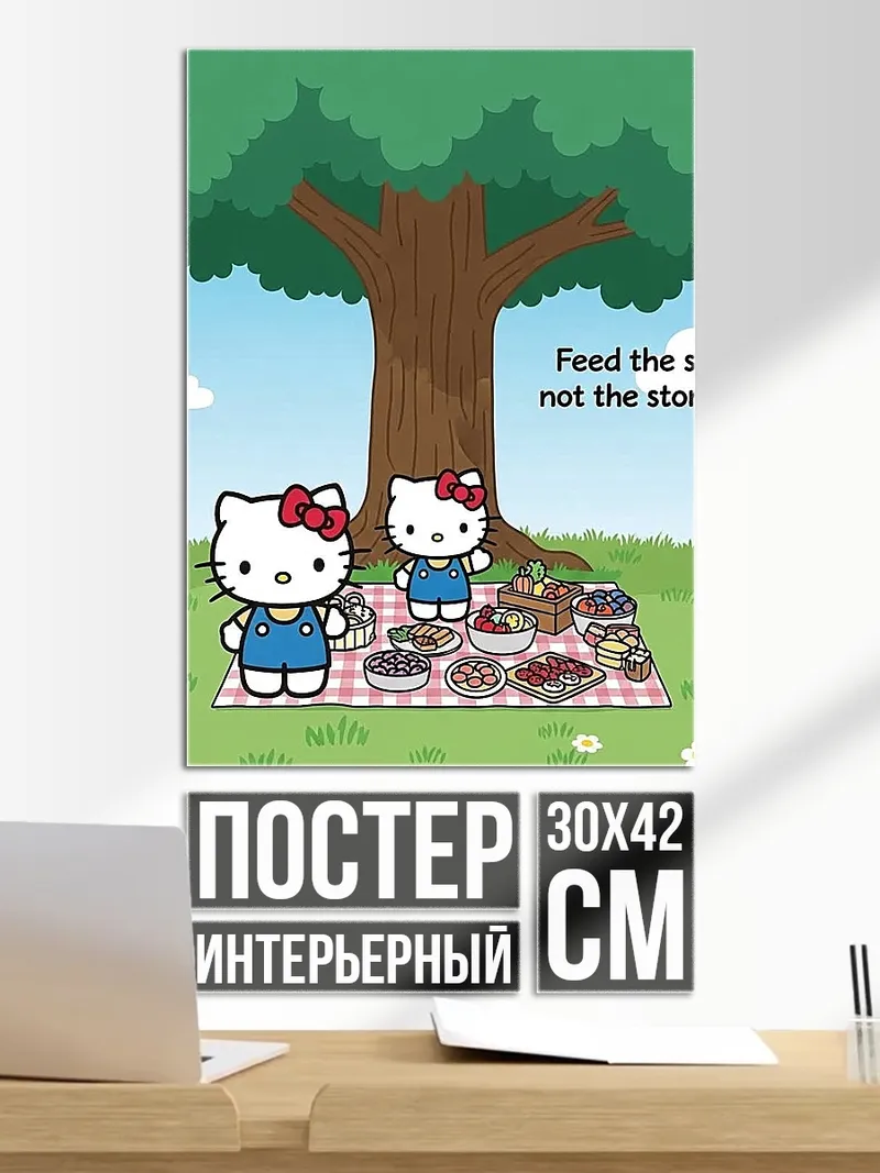 Постер Хелло Китти пикник