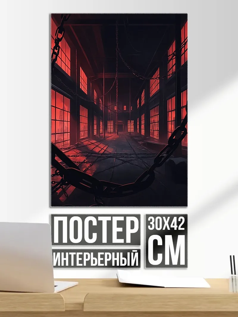 Постер мрачный коридор