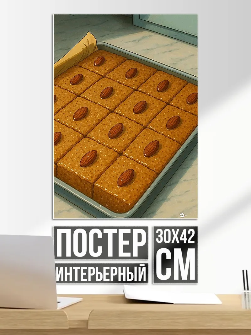 Постер Печенье с миндалем