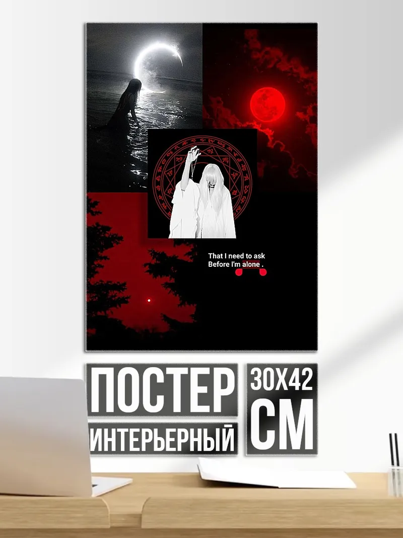 Постер Коллаж темная эстетика
