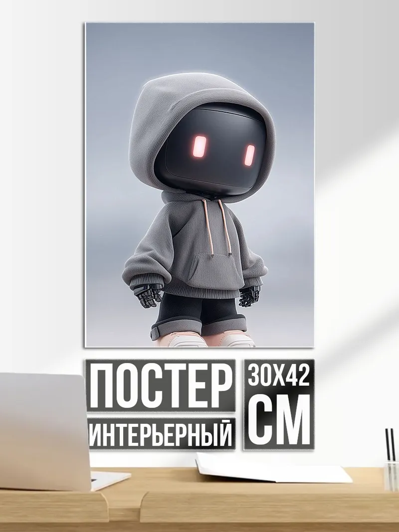 Постер Робот в капюшоне