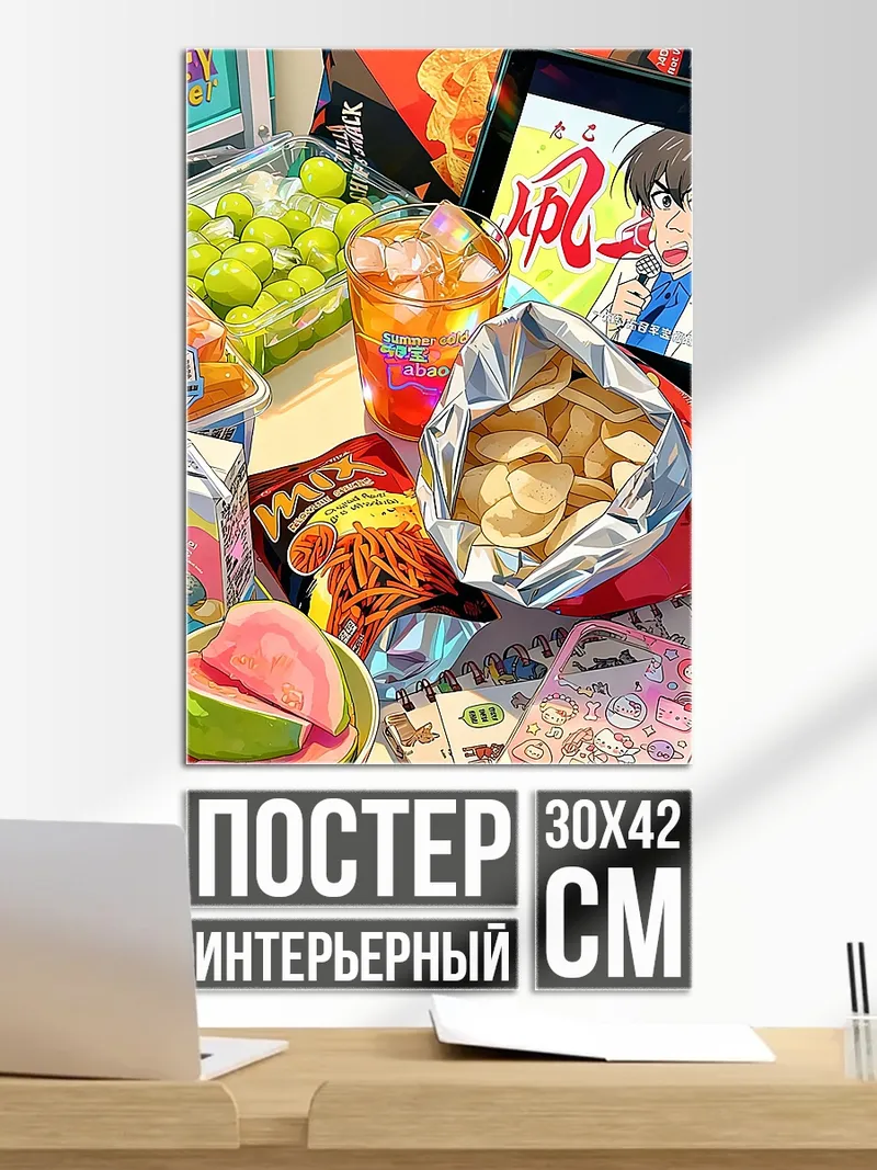 Постер Закуски и напитки