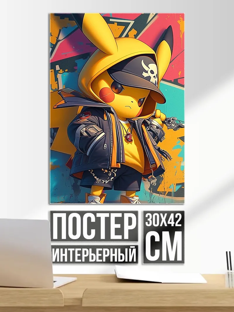 Постер Пикачу пират