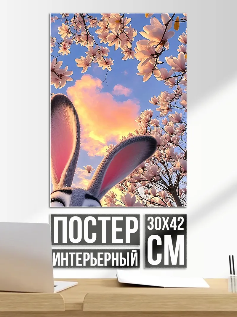 Постер Зайка в цвету