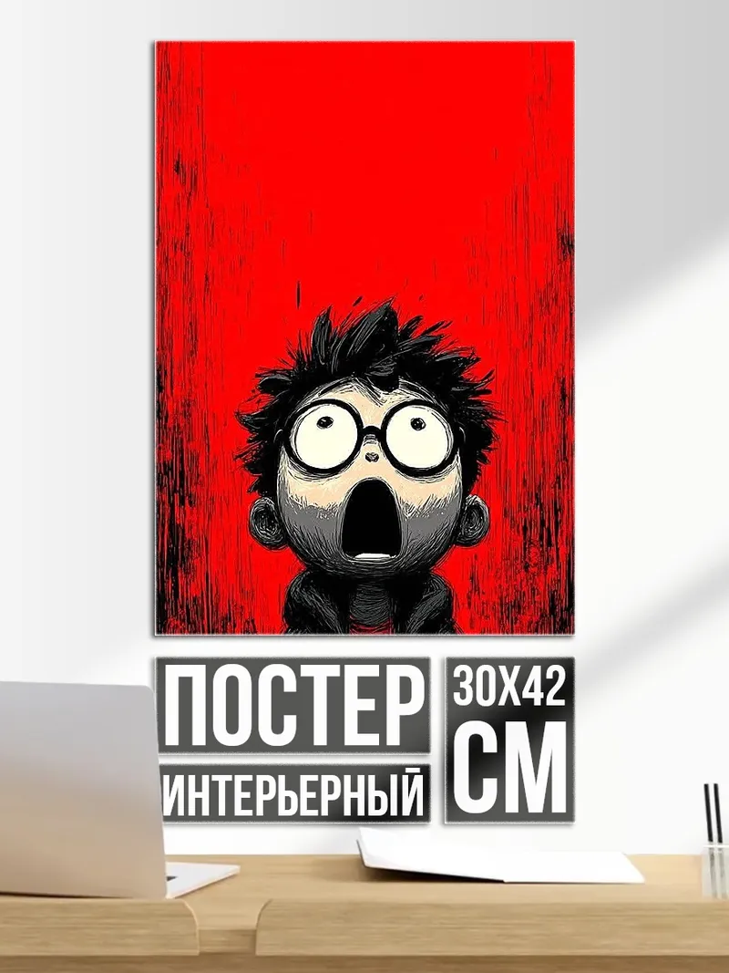 Постер Мальчик в шоке