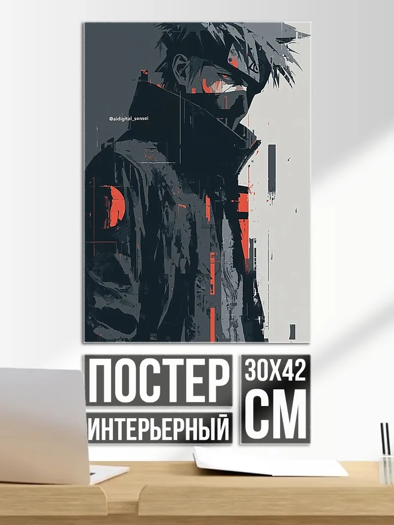 Постер Какаши Хатаке Наруто