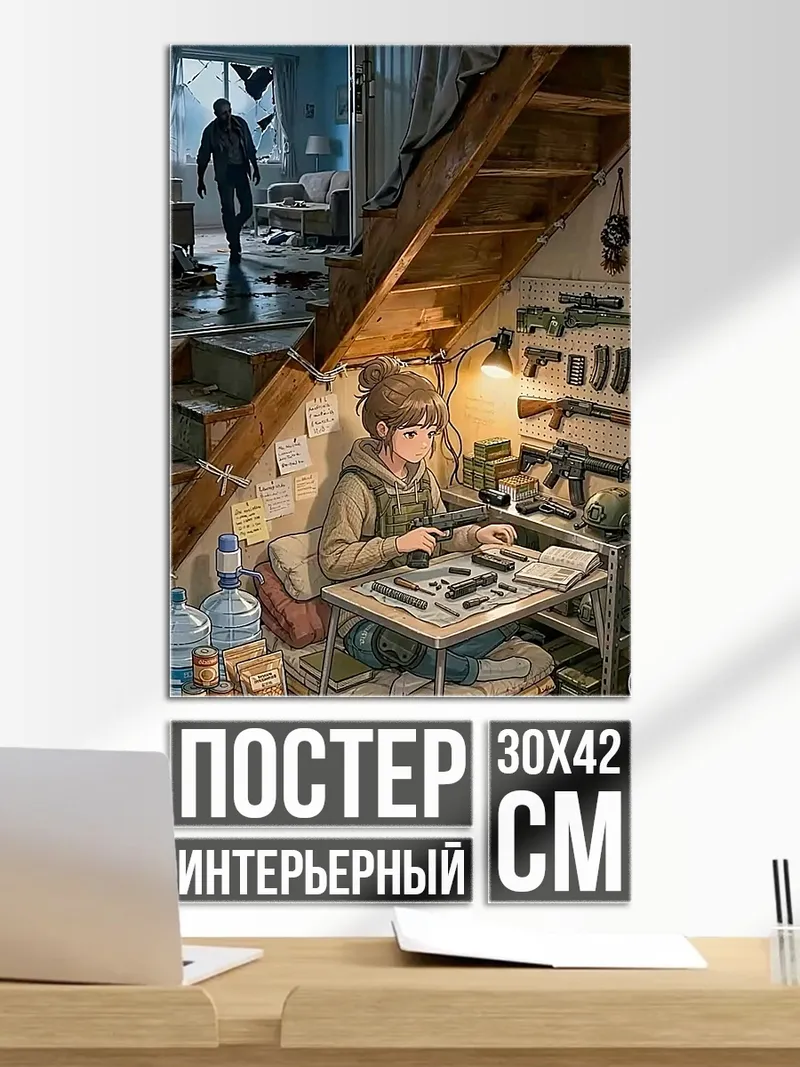 Постер Девочка с оружием