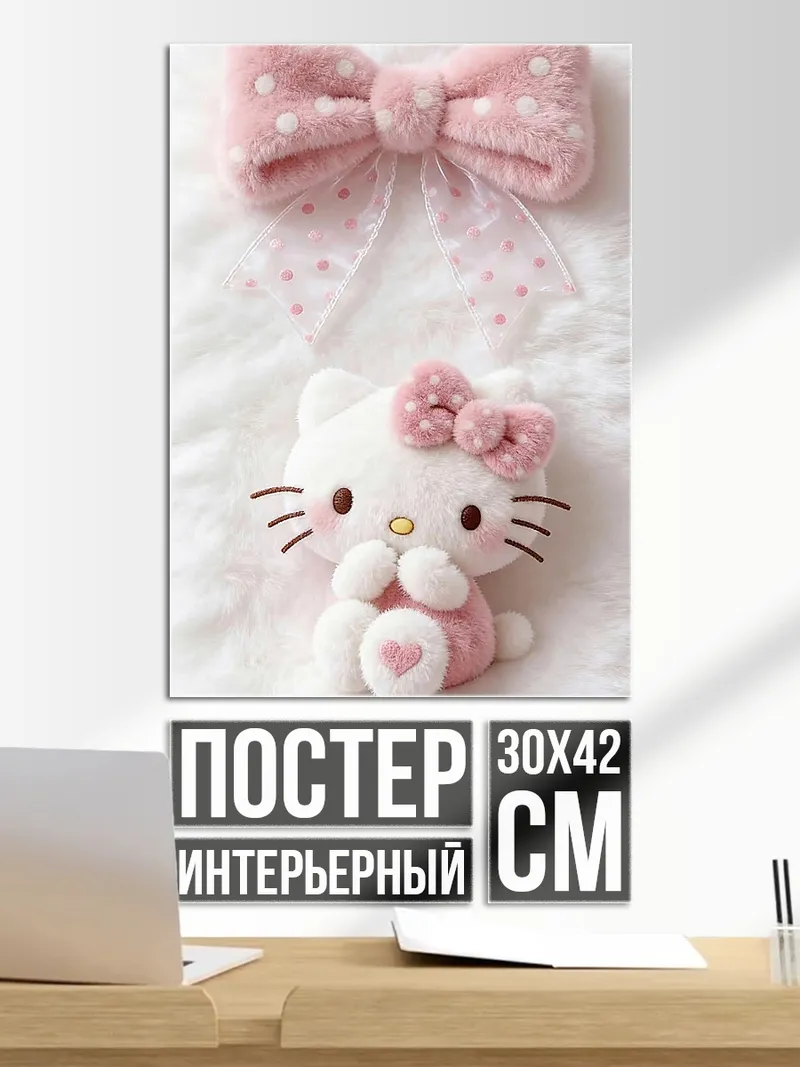 Постер Хелло Китти бантик