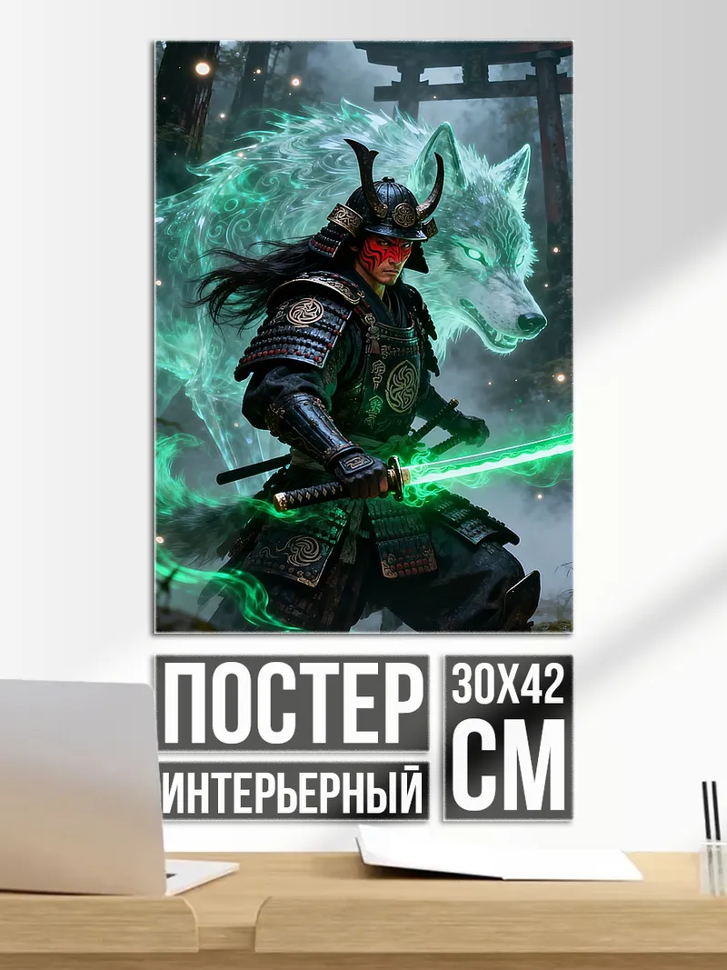Постер Самурай и дух волка