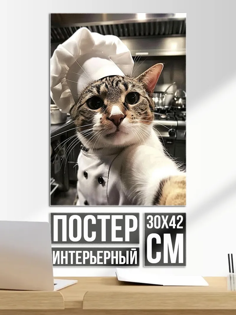 Постер Кот шеф-повар