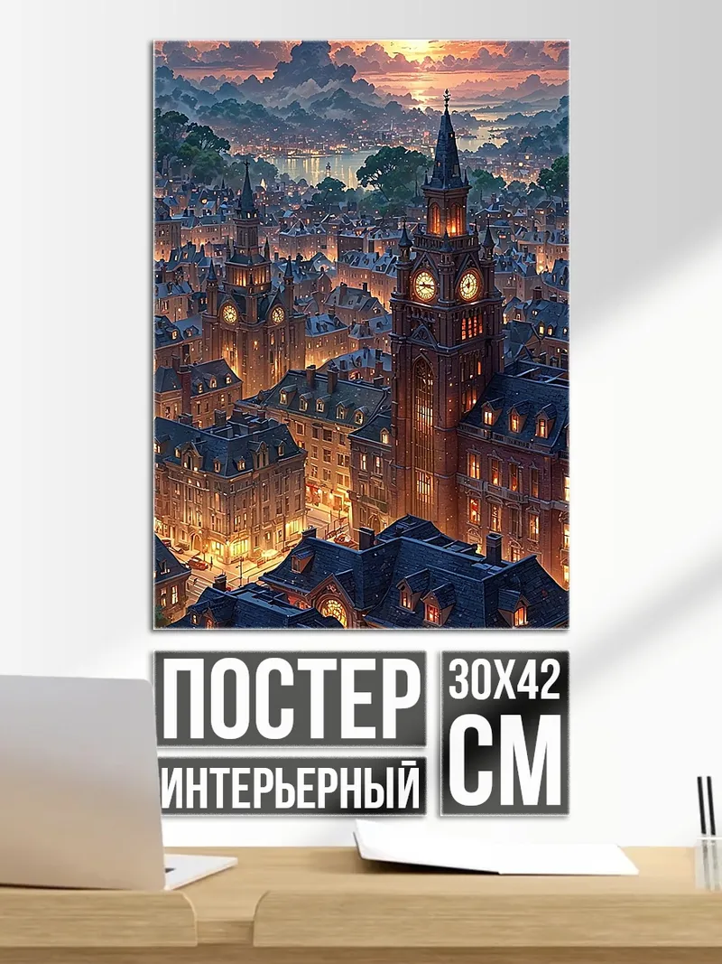 Постер Городской закат