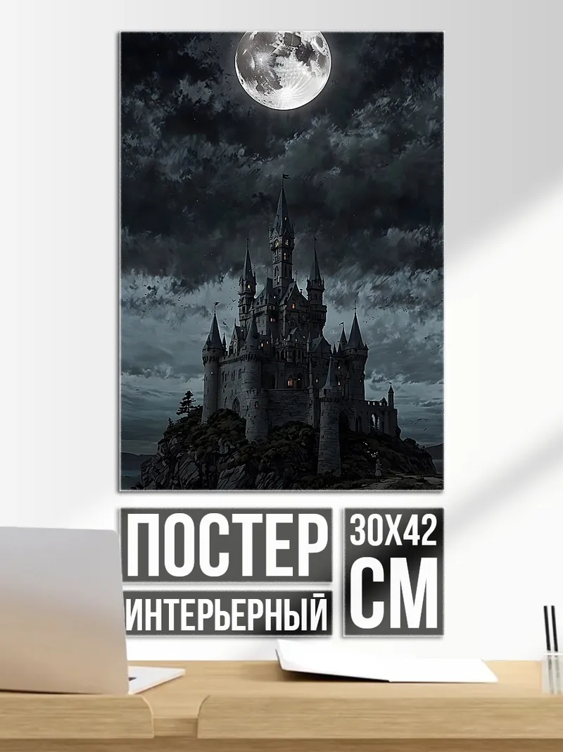 Постер Замок в полнолуние