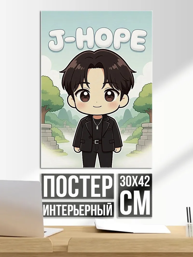 Постер Чиби Джей-Хоуп