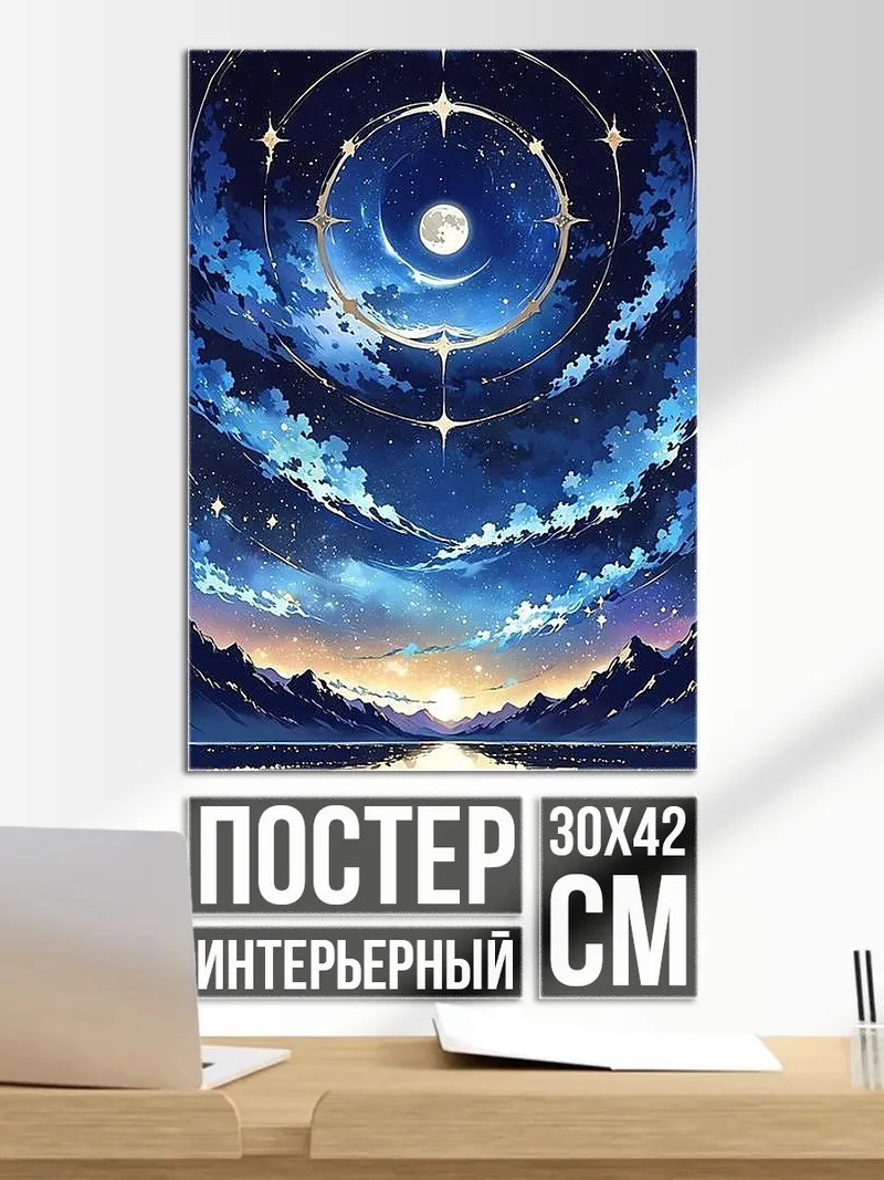 Постер Космическая ночь