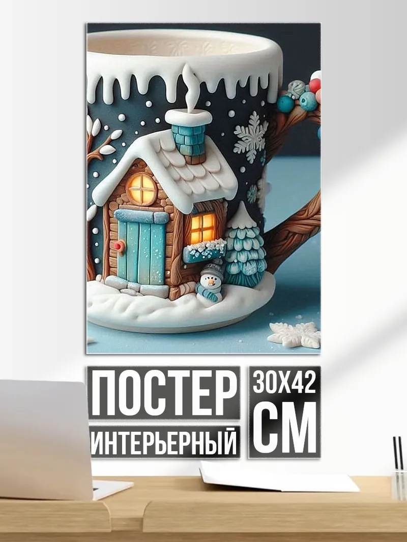 Постер Зимняя сказка кружка