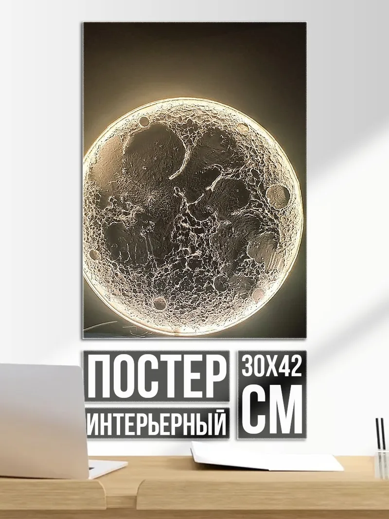 Постер Луна светится