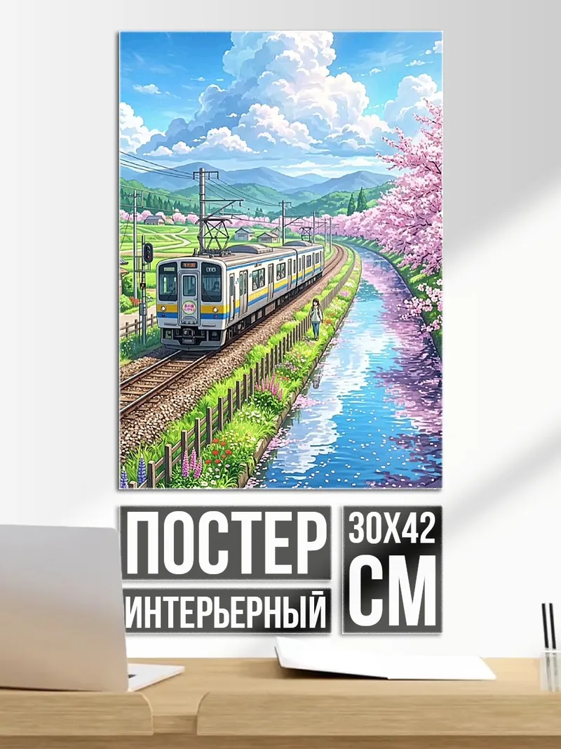 Постер Поезд сакура