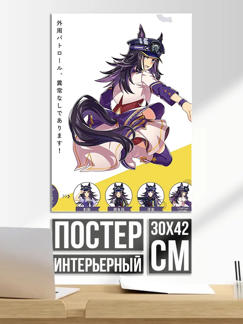 Постер Аниме девушка