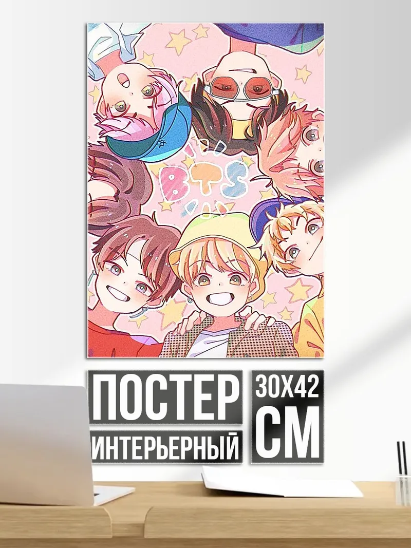 Постер Аниме группа друзей