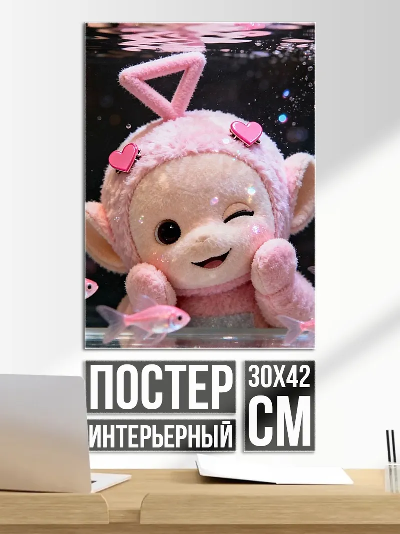Постер Розовый телепузик