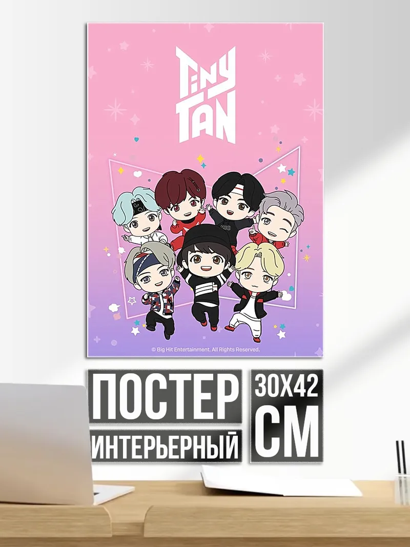 Постер Чиби группа Tiny Tan