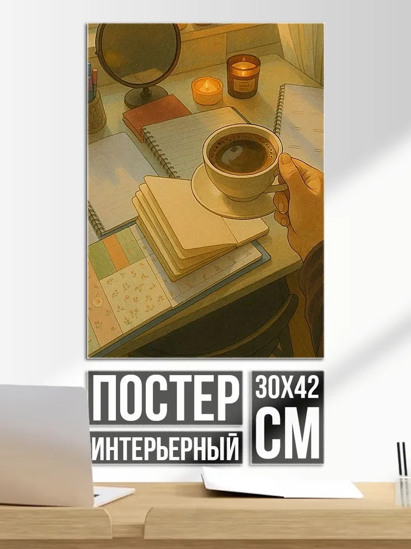 Постер Уютный вечер с кофе
