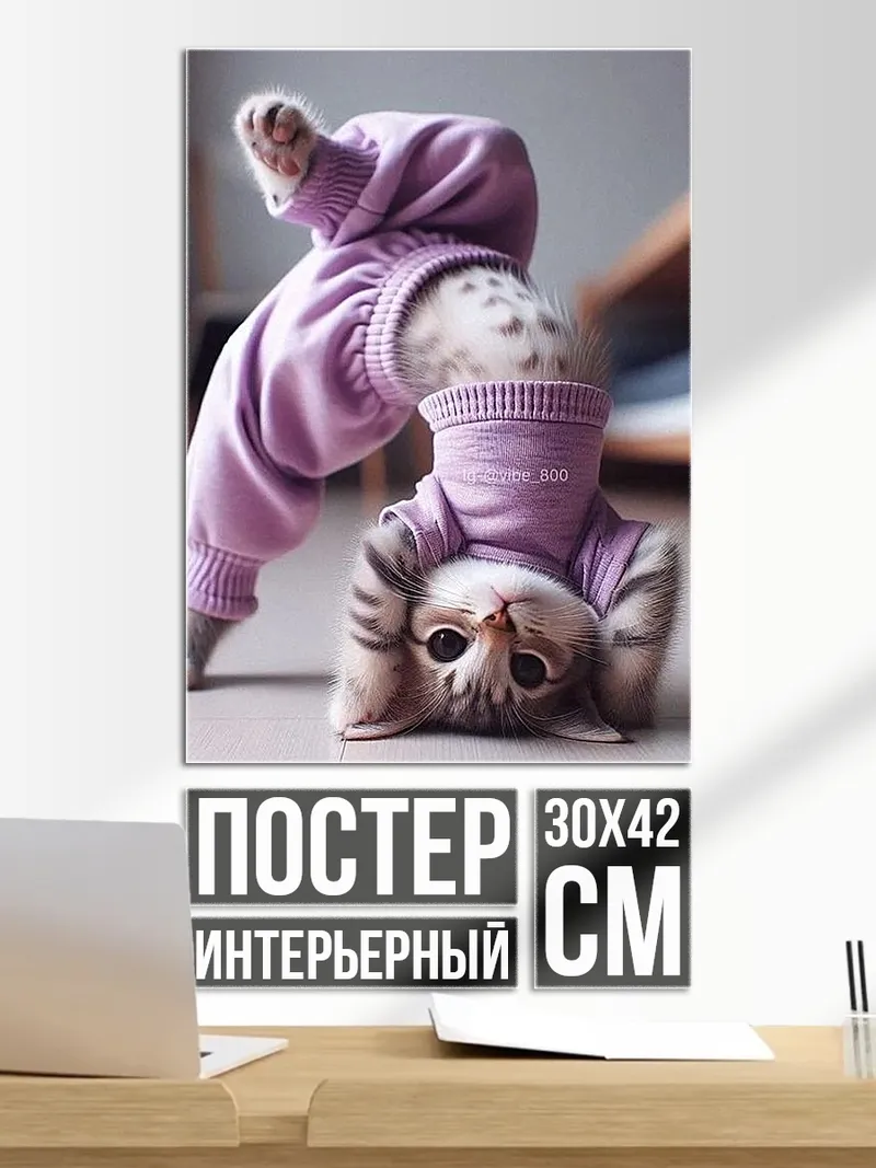 Постер Кот в костюме