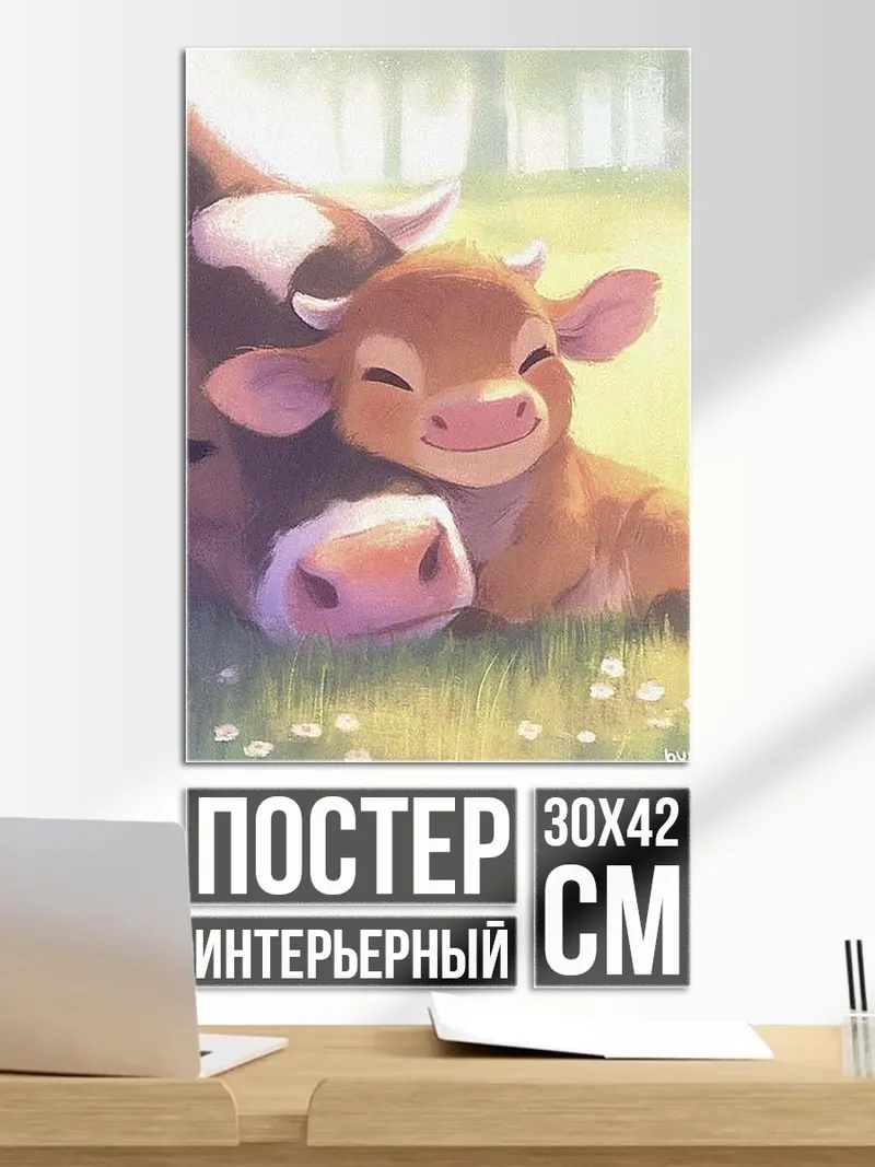 Постер Мама и теленок