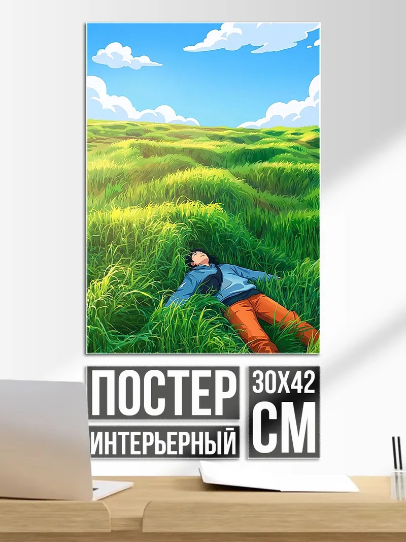 Постер Парень в поле