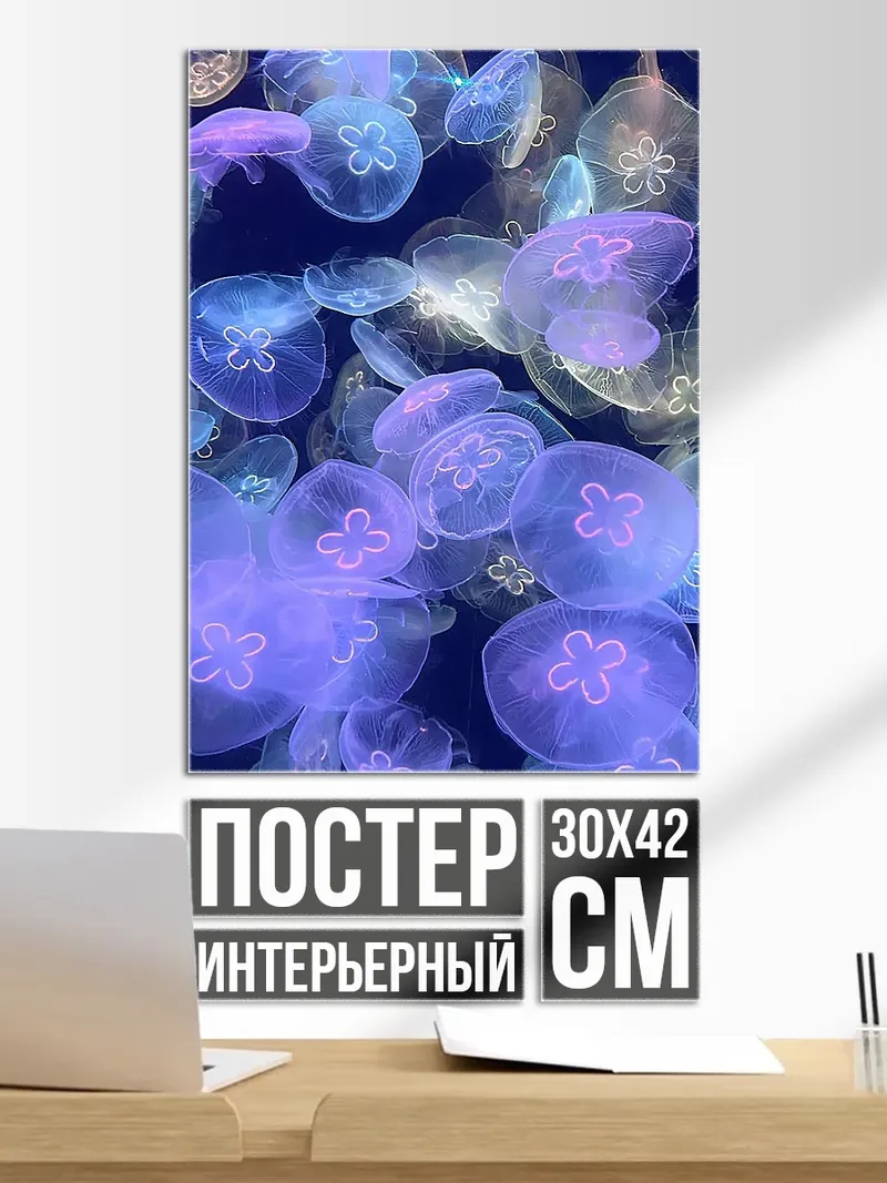 Постер Медузы в океане