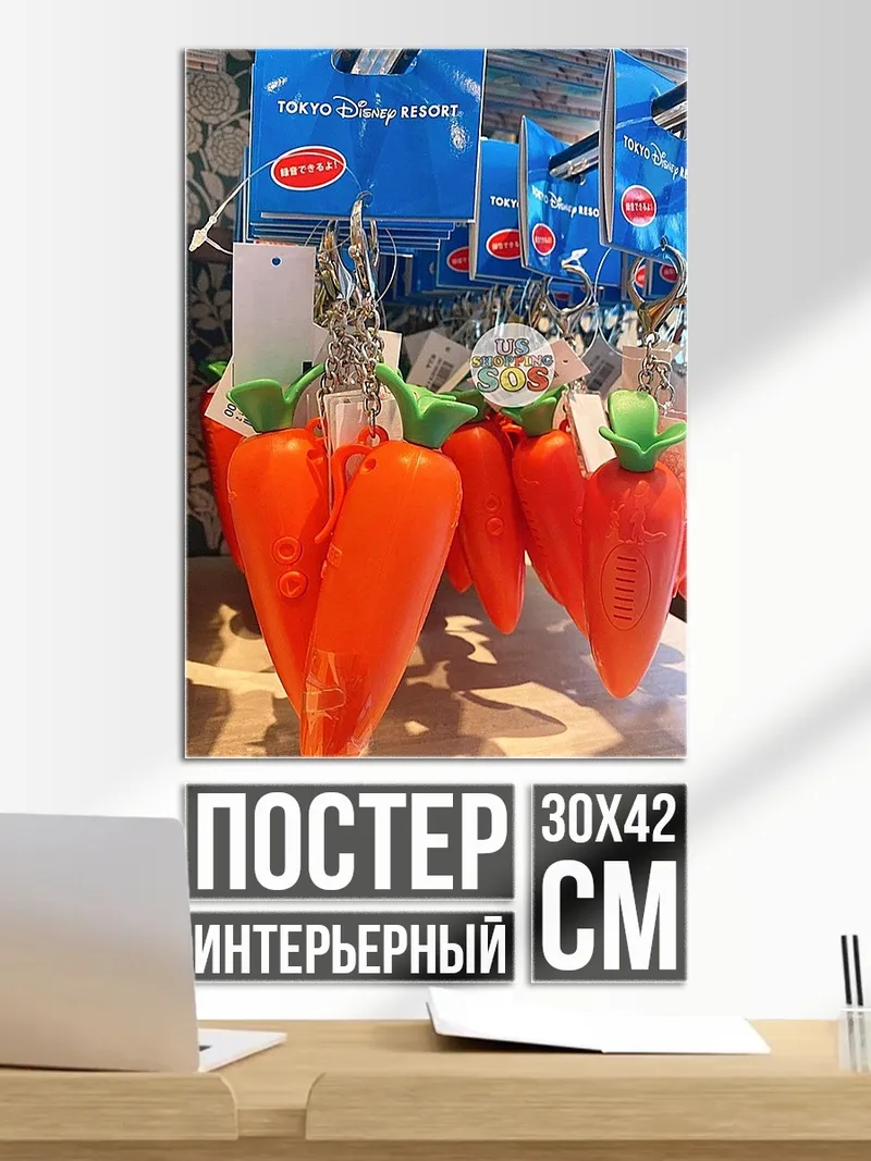 Постер Морковные брелки