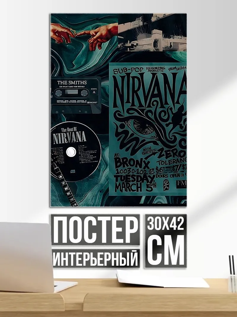 Постер Коллаж Nirvana