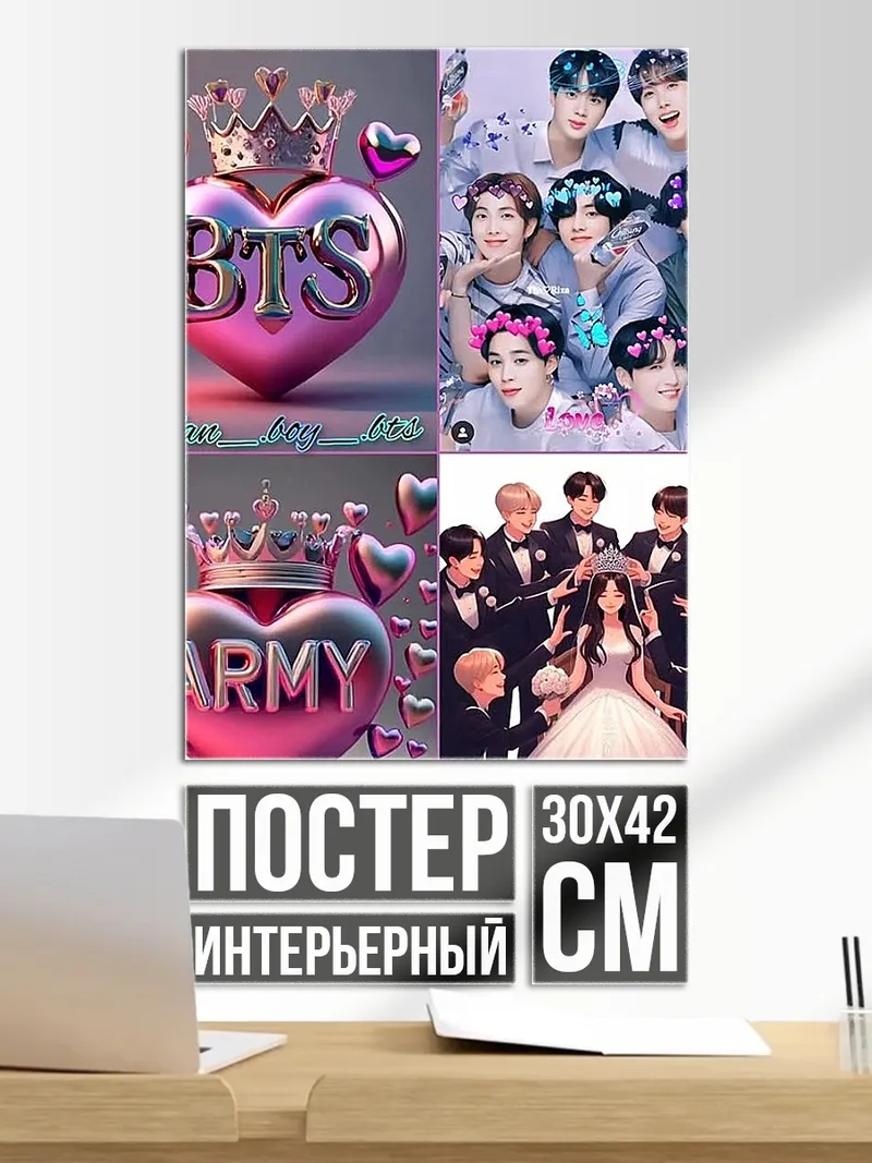 Постер Сердце BTS ARMY