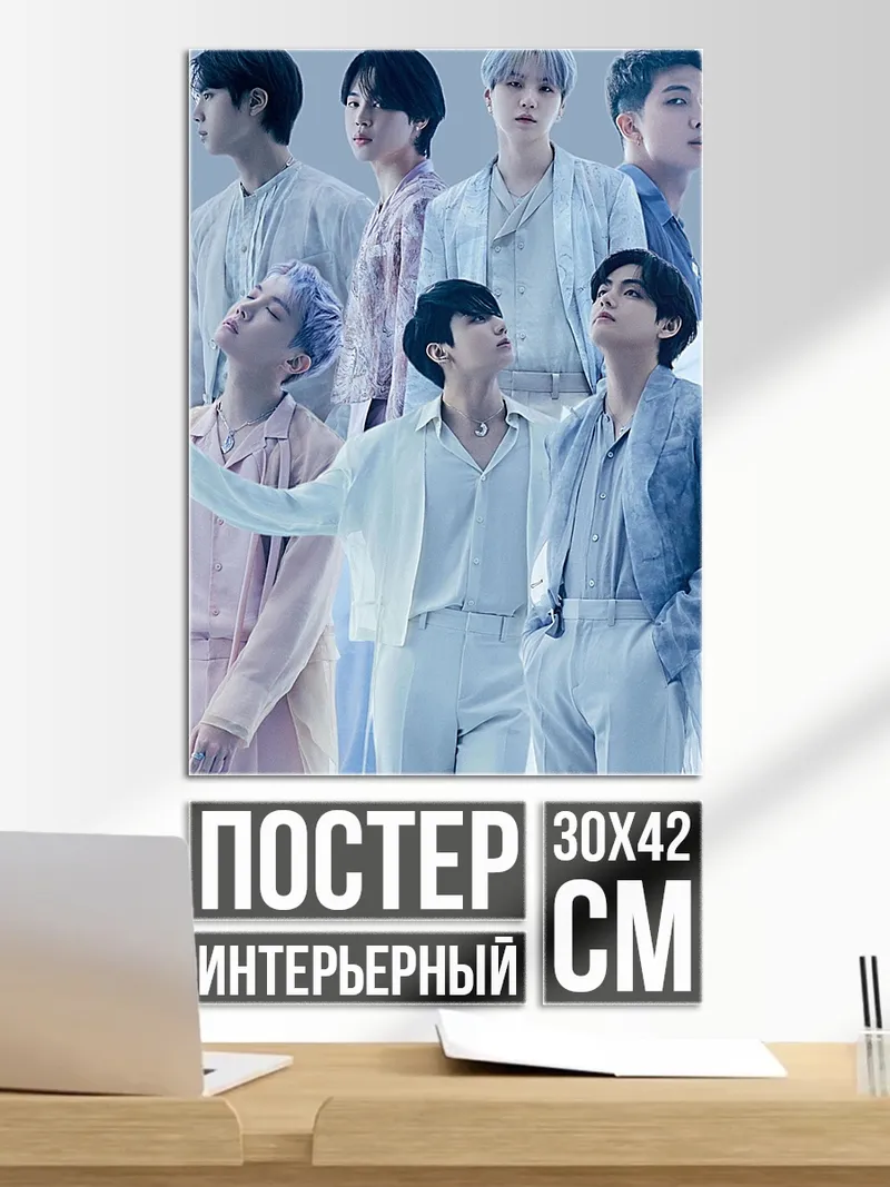 Постер BTS участники группы