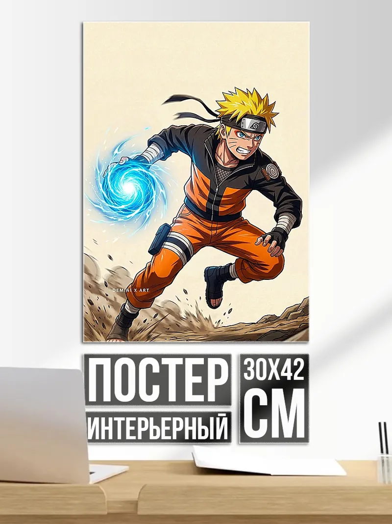 Постер Наруто в режиме отшельника