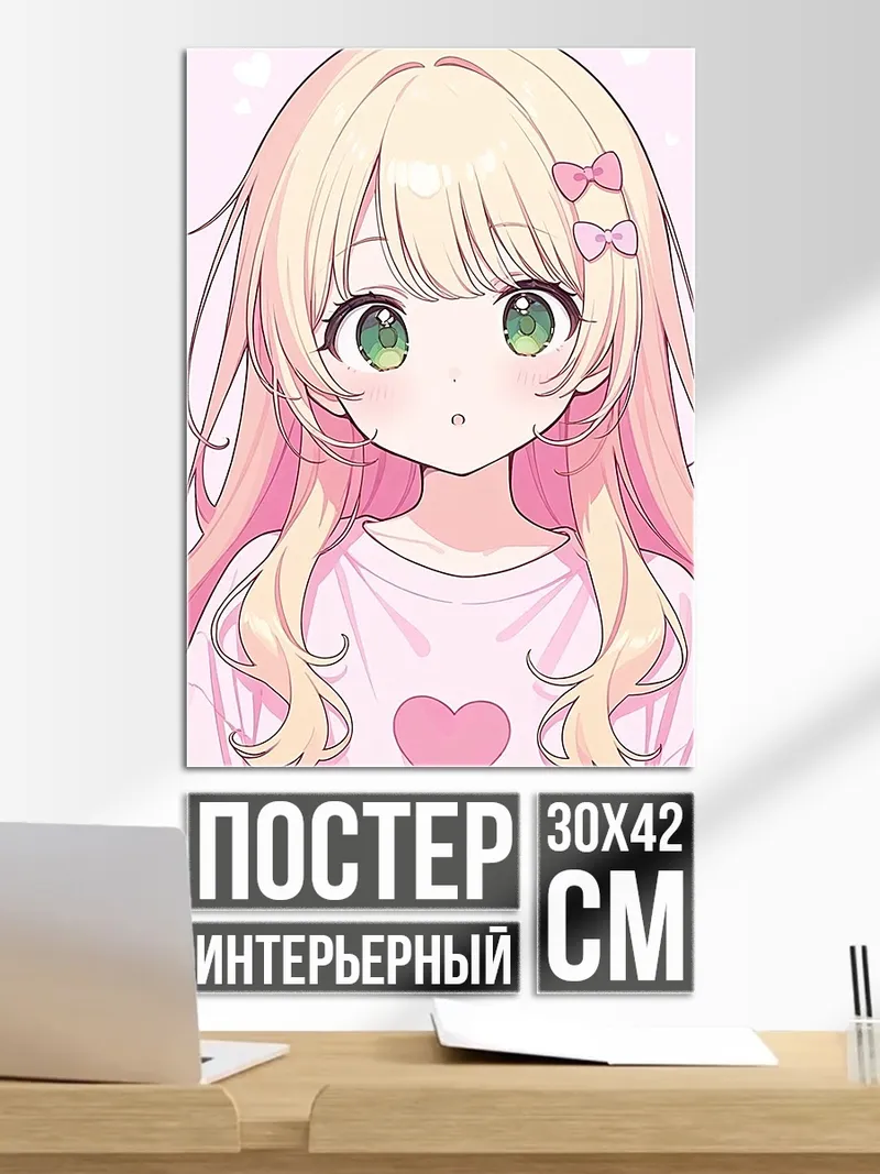 Постер Милая аниме девочка