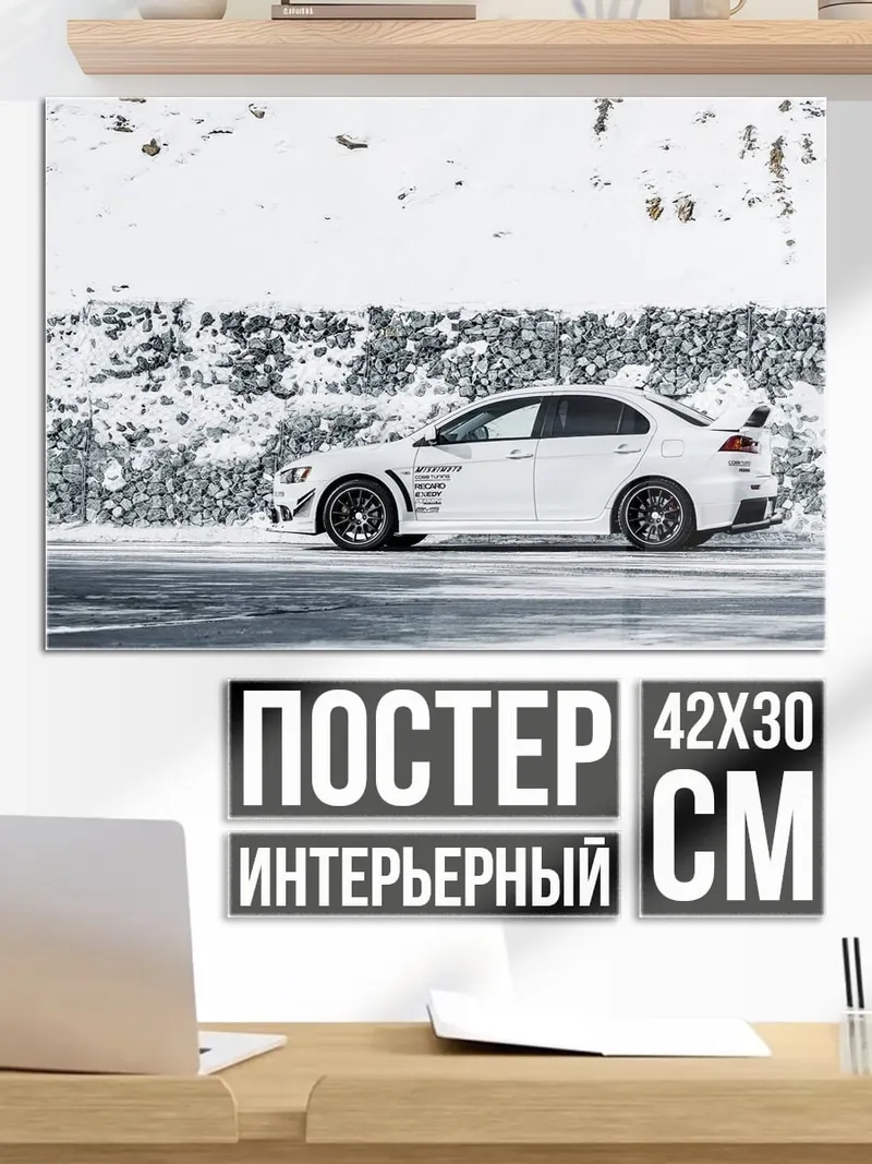 Постер Белый Evo Зима