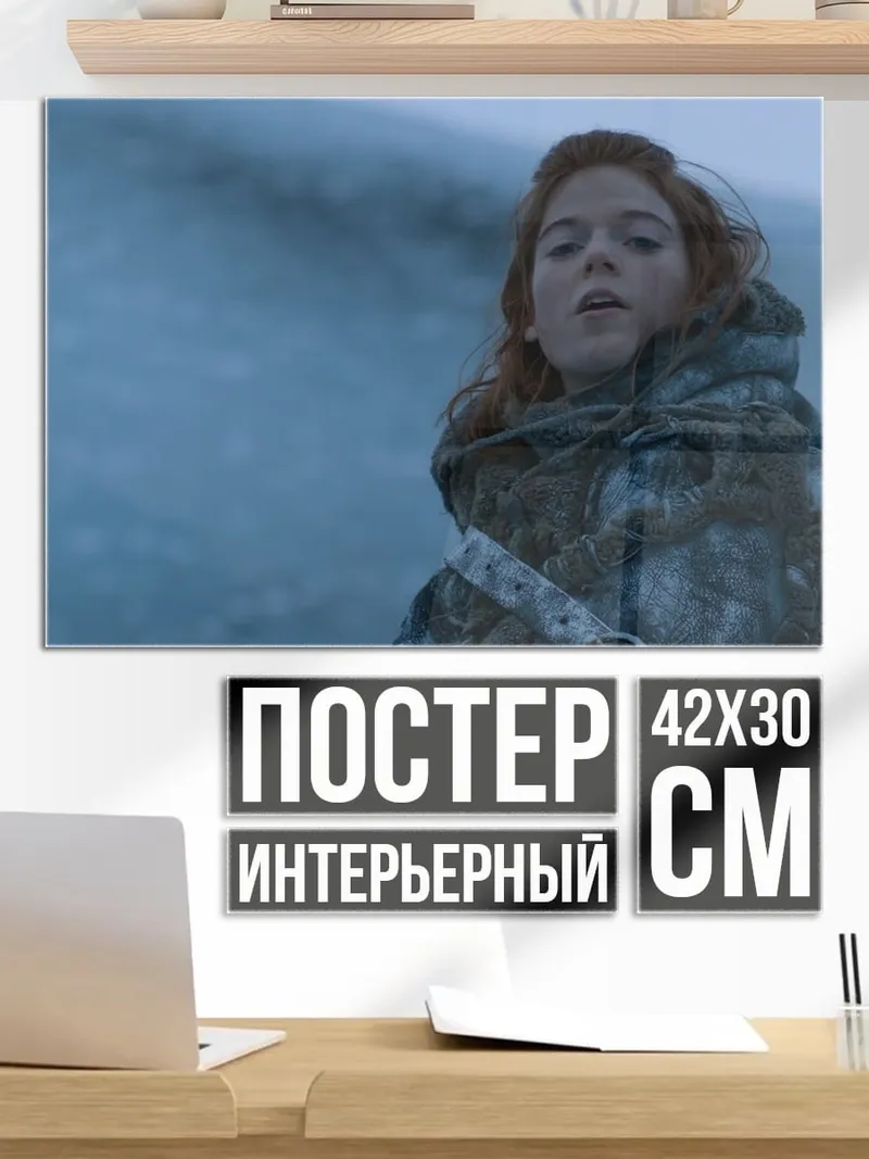 Постер Девушка в снегу