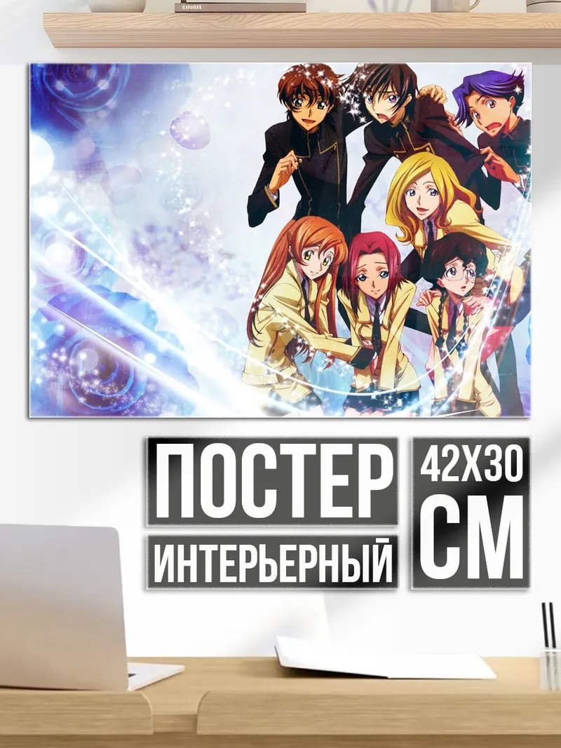 Постер Аниме группа друзей
